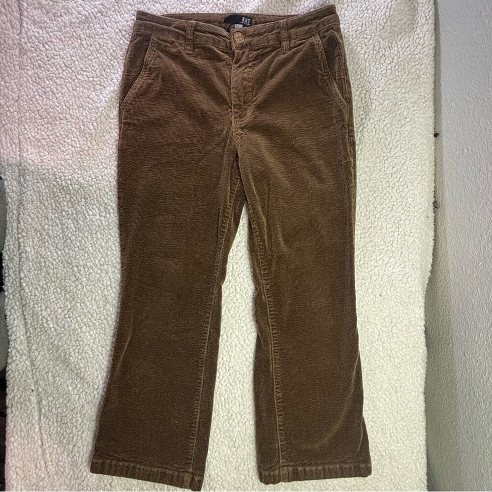 Kut From The Cloth Women’s Corduroy Straight Leg Pants Brown 6P Fall